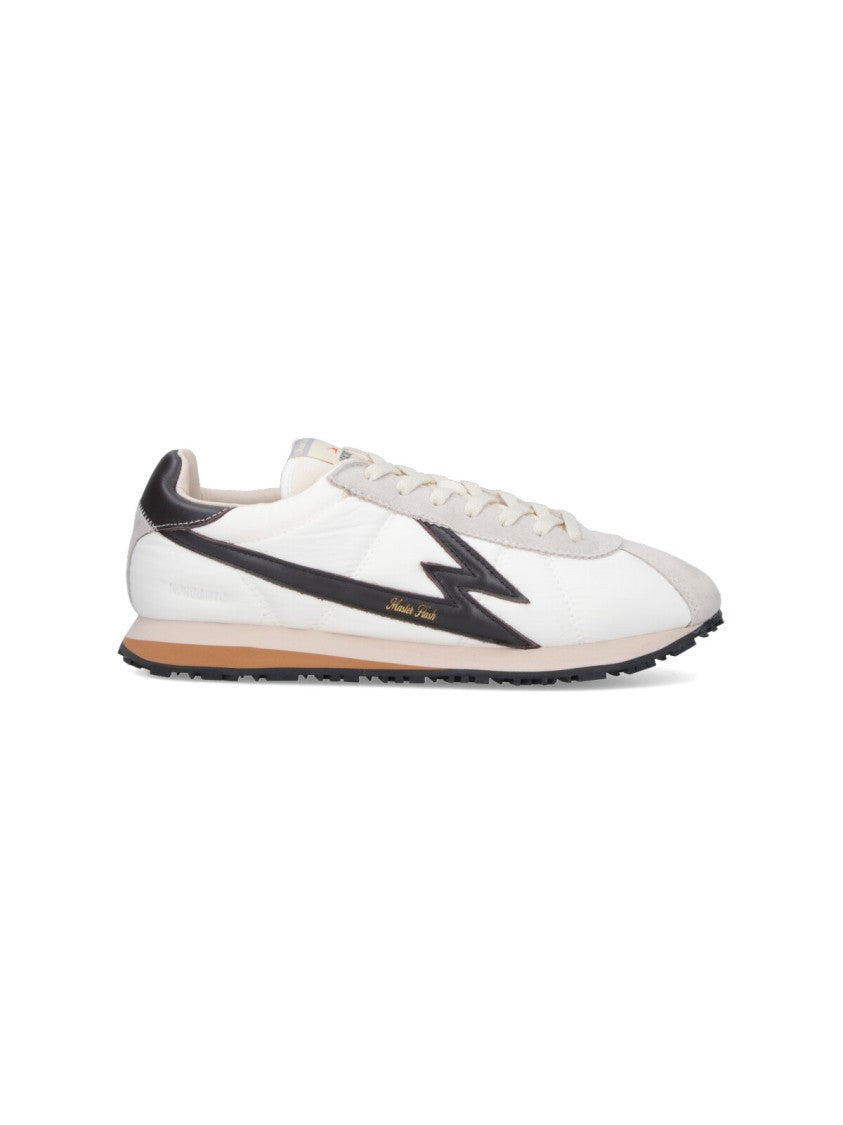 Master Of Arts Low-Profile Sneakers With Black Lightning Bolt Accents