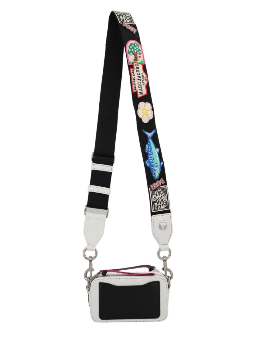 Marc Jacobs Compact Cotton Crossbody Bag With Embroidered Strap