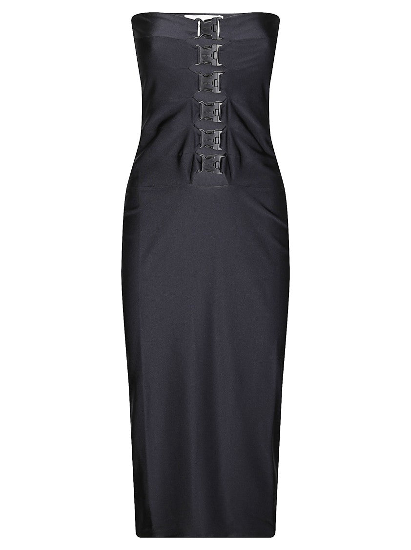 Coperni Technical Buckle Jersey Dress