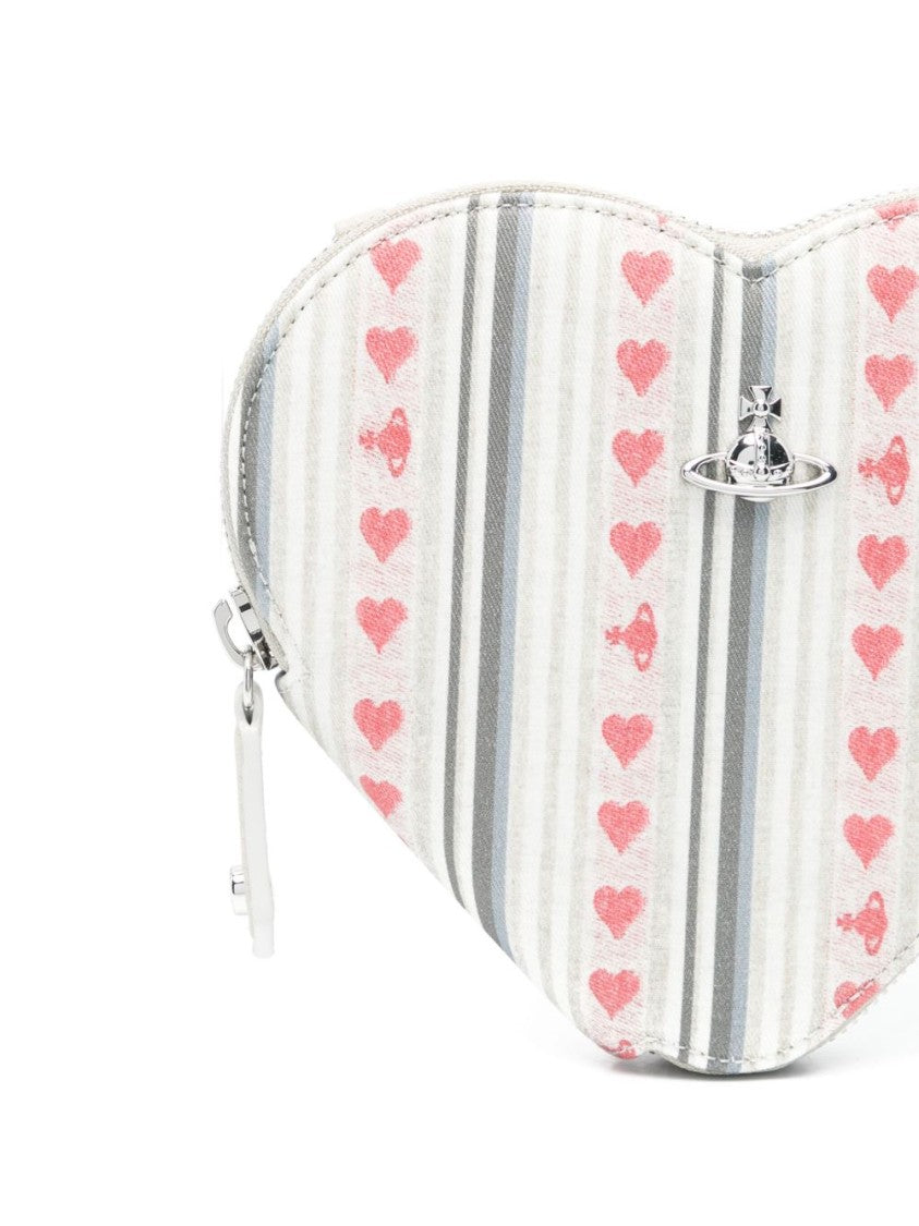 Vivienne Westwood Heart-Shaped Handbag With Detachable Chain-Link Strap