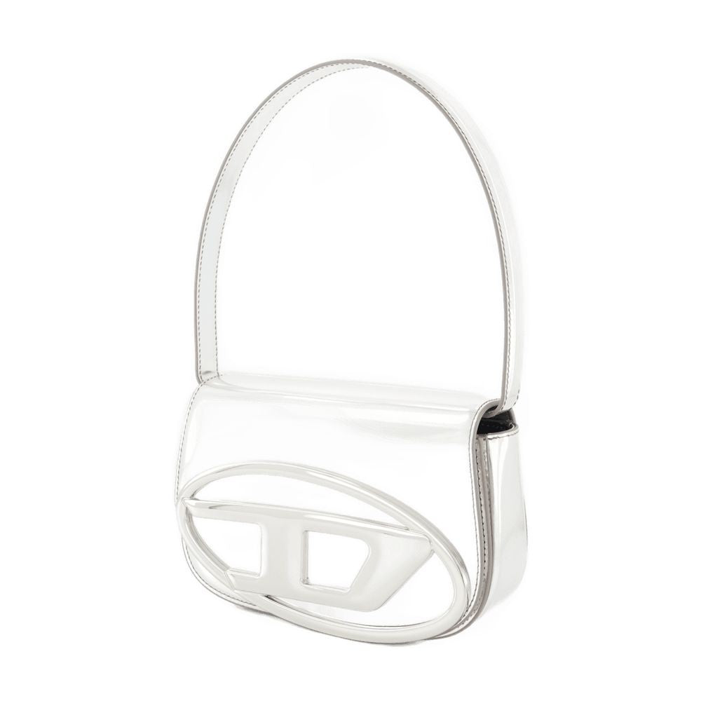 Diesel 1Dr Shoulder Bag - Leather - Silver