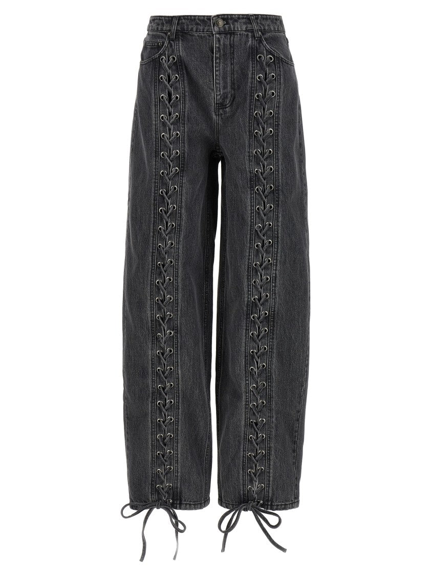 Rotate Birger Christensen 'Denim Laced Leg' Jeans