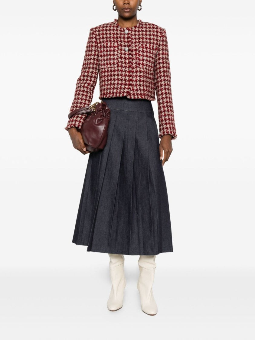 Liu Jo Cropped Houndstooth Jacket