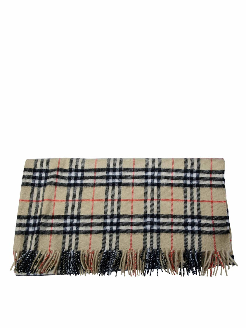 Burberry Vintage Check Vtg Chk Fringed Baby Blanket