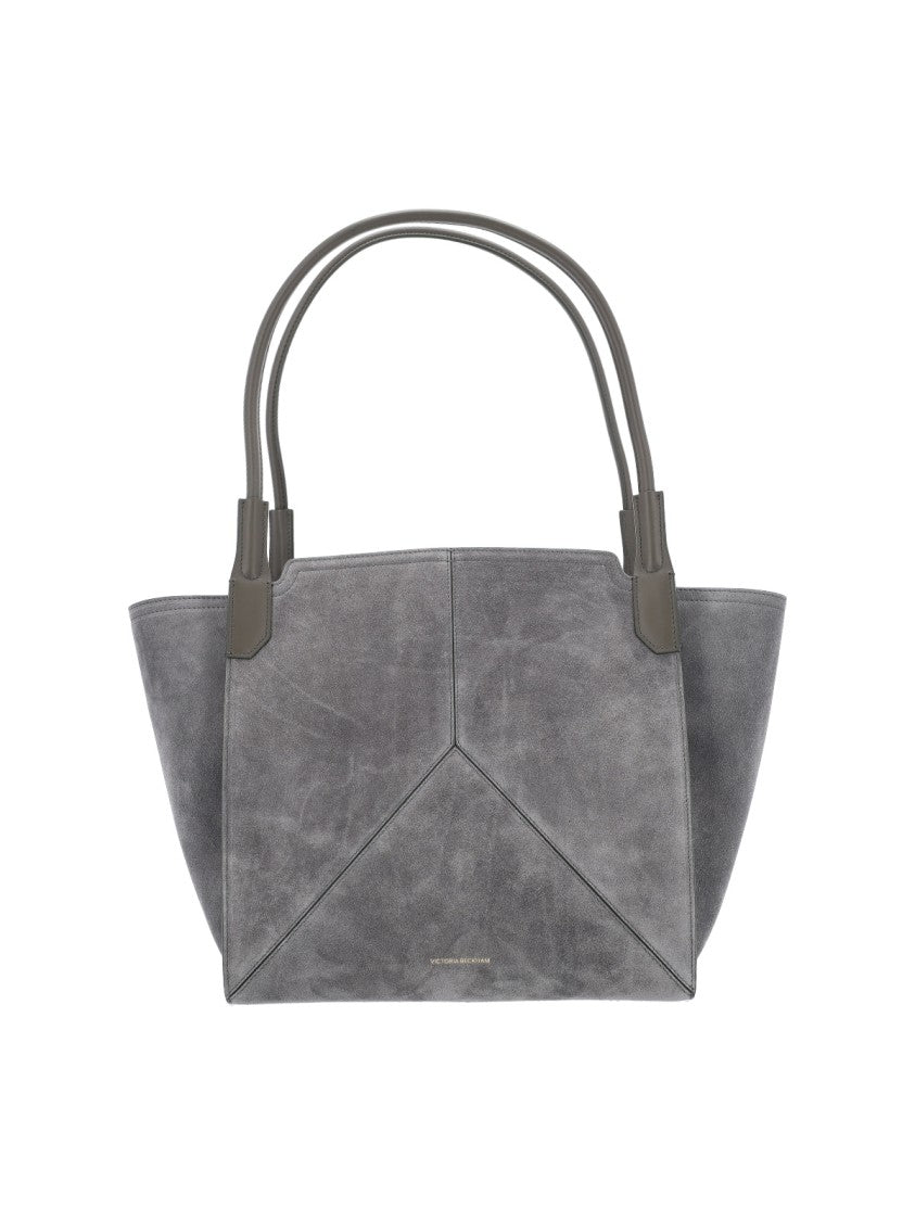 Victoria Beckham Structured Grey Bag With Minimalist Design