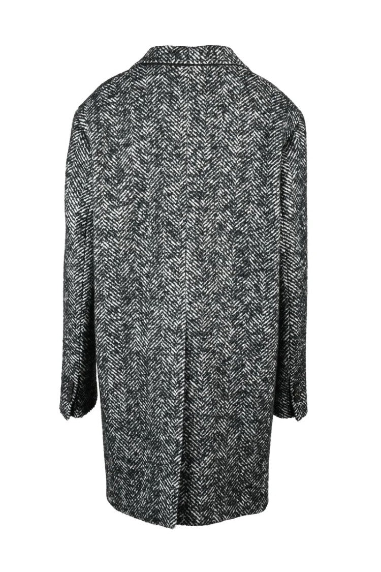 Dsquared2 Patterned Coat - Black/White