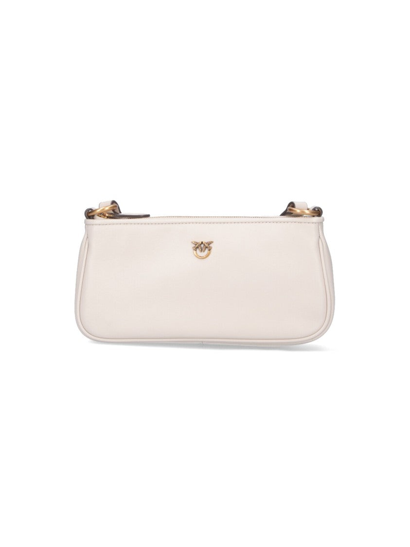Pinko Mini Shoulder Bag – White