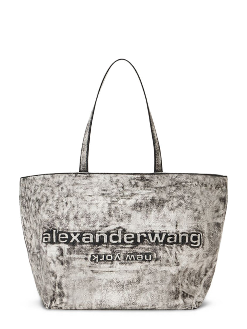 Alexander Wang Minimalist Black Punch Tote Bag