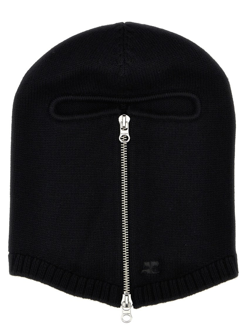 Courrèges 'Zipped Wool' Balaclava