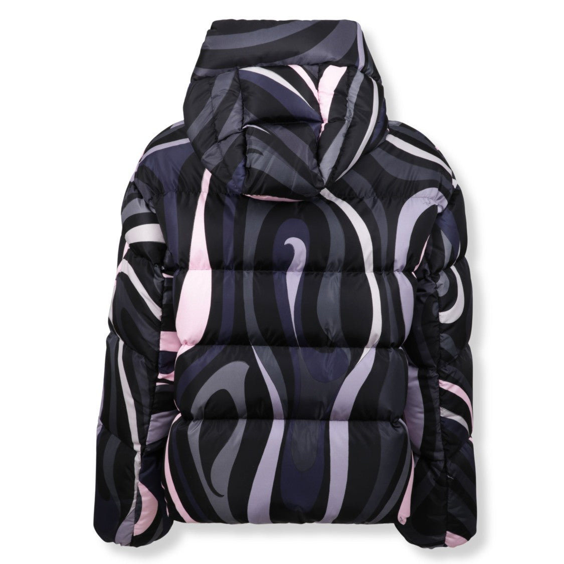 Pucci Quilted Down Jacket With High Collar