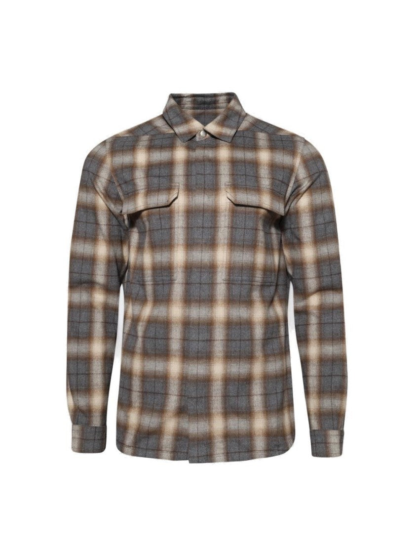 Rick Owens Outershirt Grey Plaid