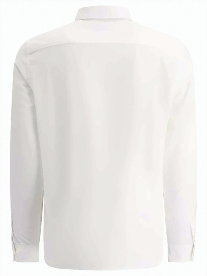 A.P.C. Long-Sleeve White Shirt With Classic Button-Down Collar