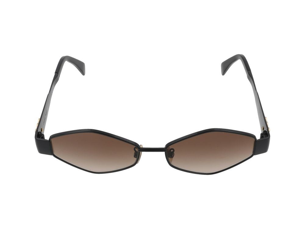 Celine Angular Geometric Brown Gradient Lens Sunglasses