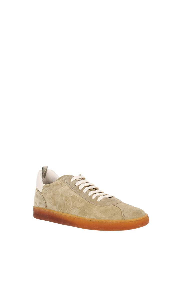 Officine Creative Halo 001 Handcrafted Unlined Suede Sneakers