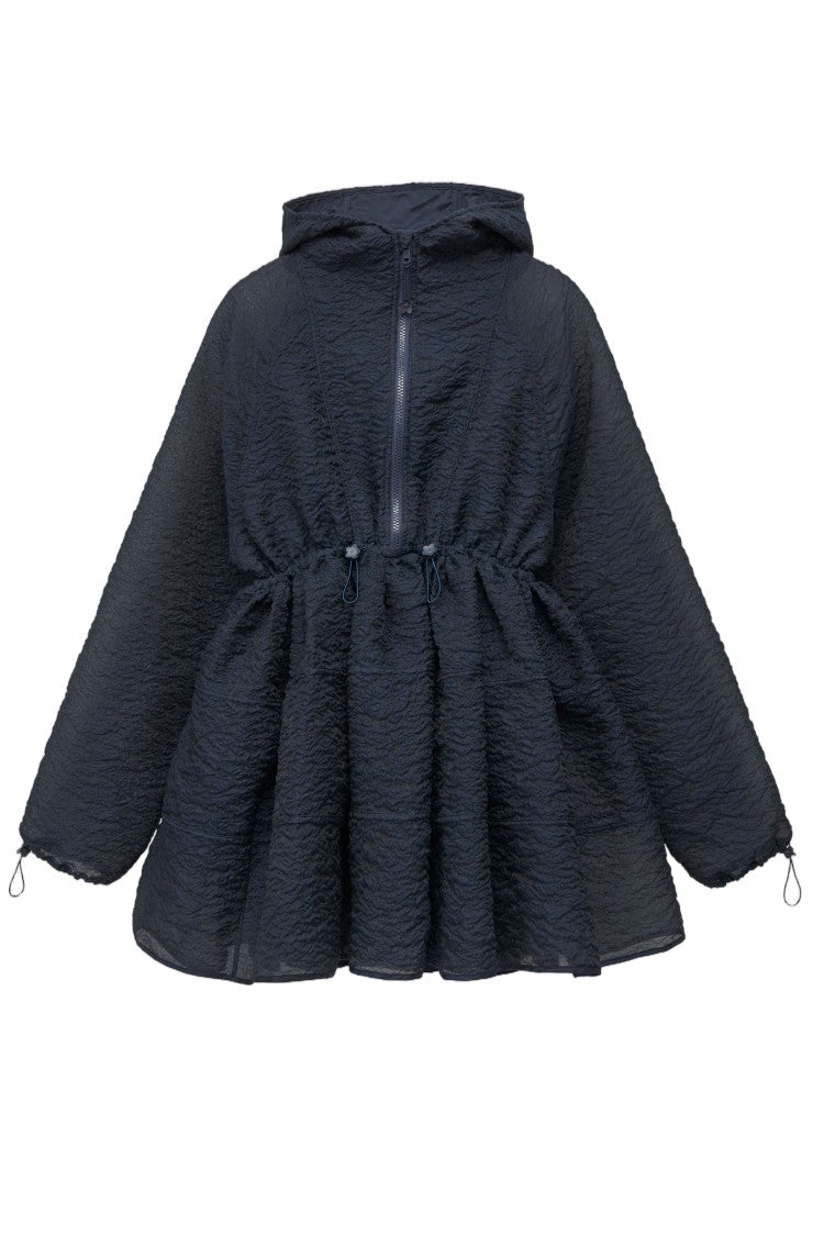 Cecilie Bahnsen Navy Blue Cbfreesia Brodia Matelassé Mini Dress