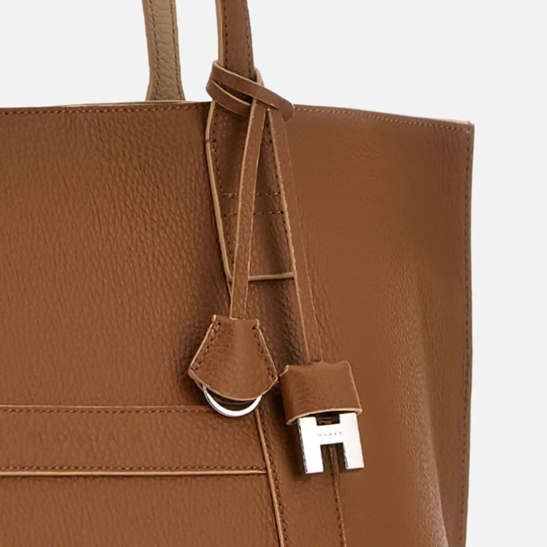 Hogan Cuoio Script Shopping Media Shopping Bag