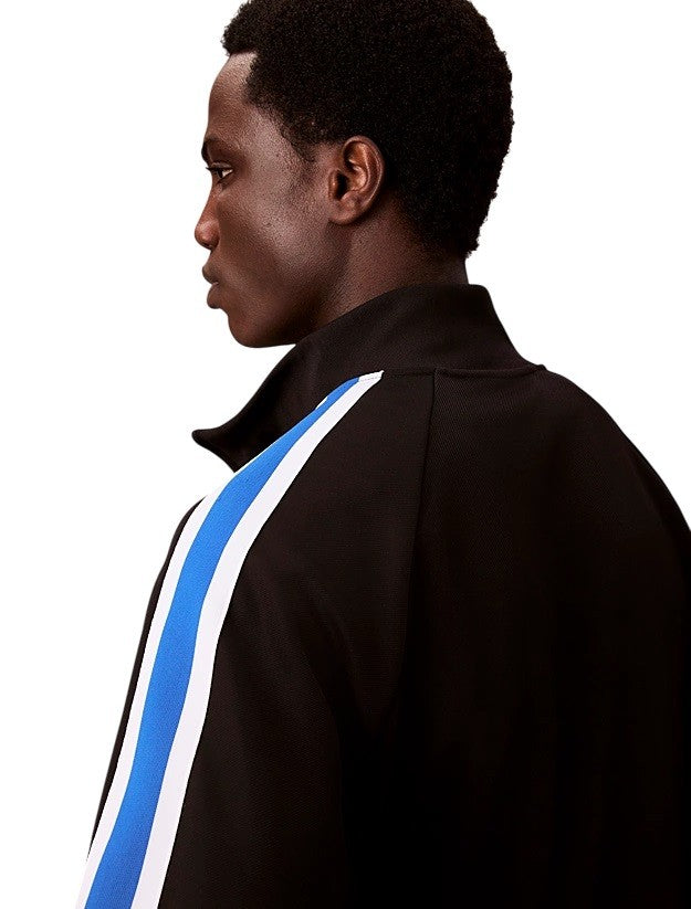 Calvin Klein Mandarin Collar Sweatshirt With Rib-Knit Details