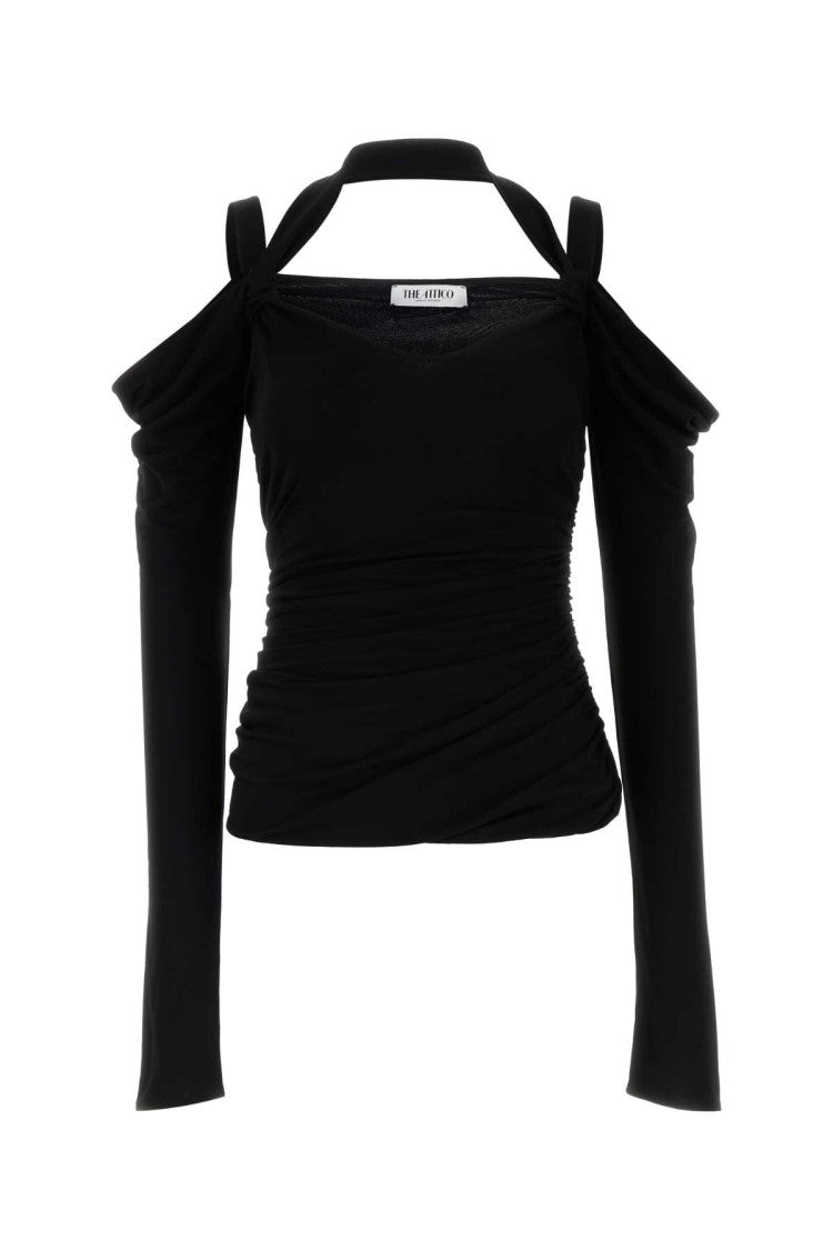 The Attico Black Crepe Top