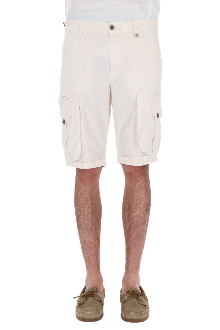 Myths Zeus Cargo Cotton-Linen Denim Shorts