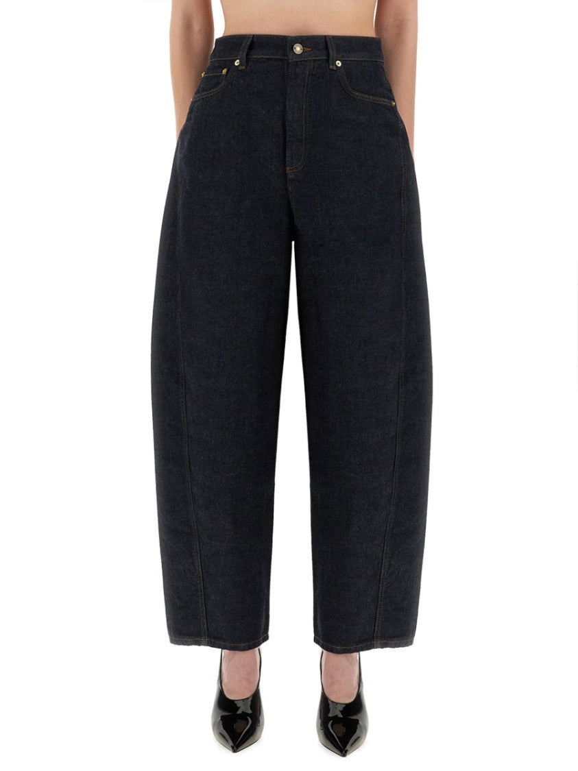 Givenchy Balloon-Fit Denim Jeans With Classic Texture