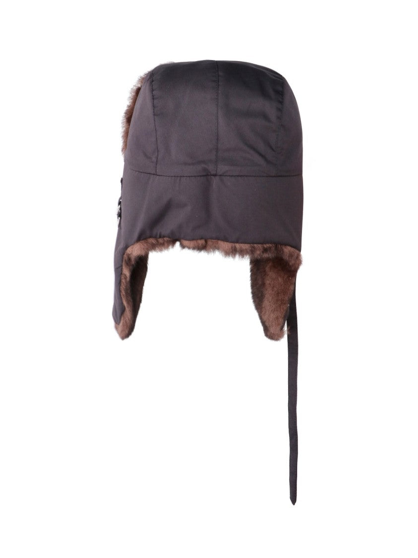Lemaire Brown Lambskin Shearling Trapper Hat