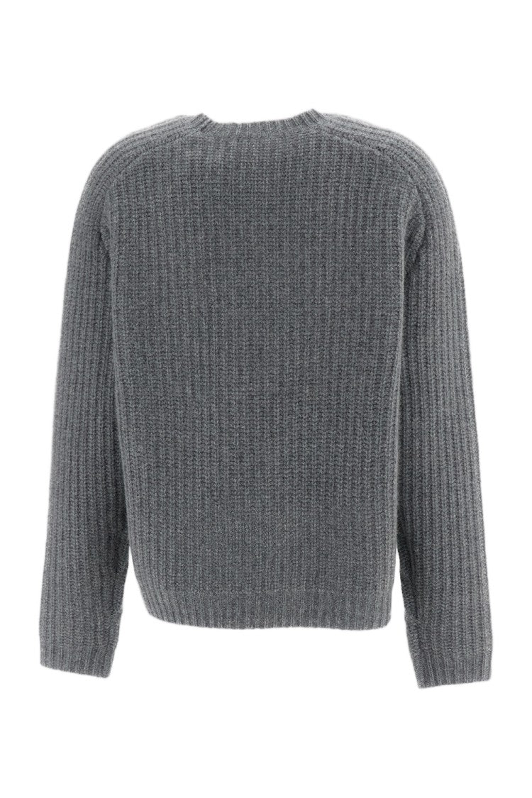 Arch4 Grey Nisha Boxy Cashmere Crewneck Sweater