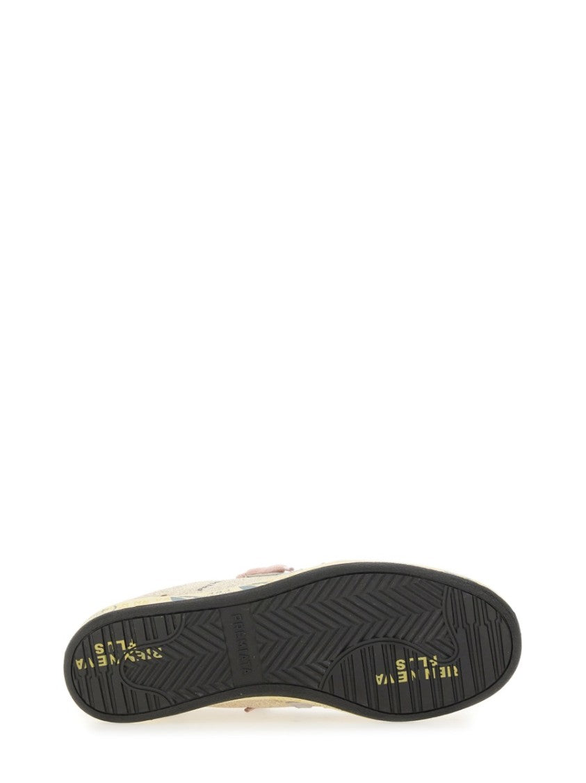 Premiata Low-Top Sneakers With Lamb And Calf Leather Accents