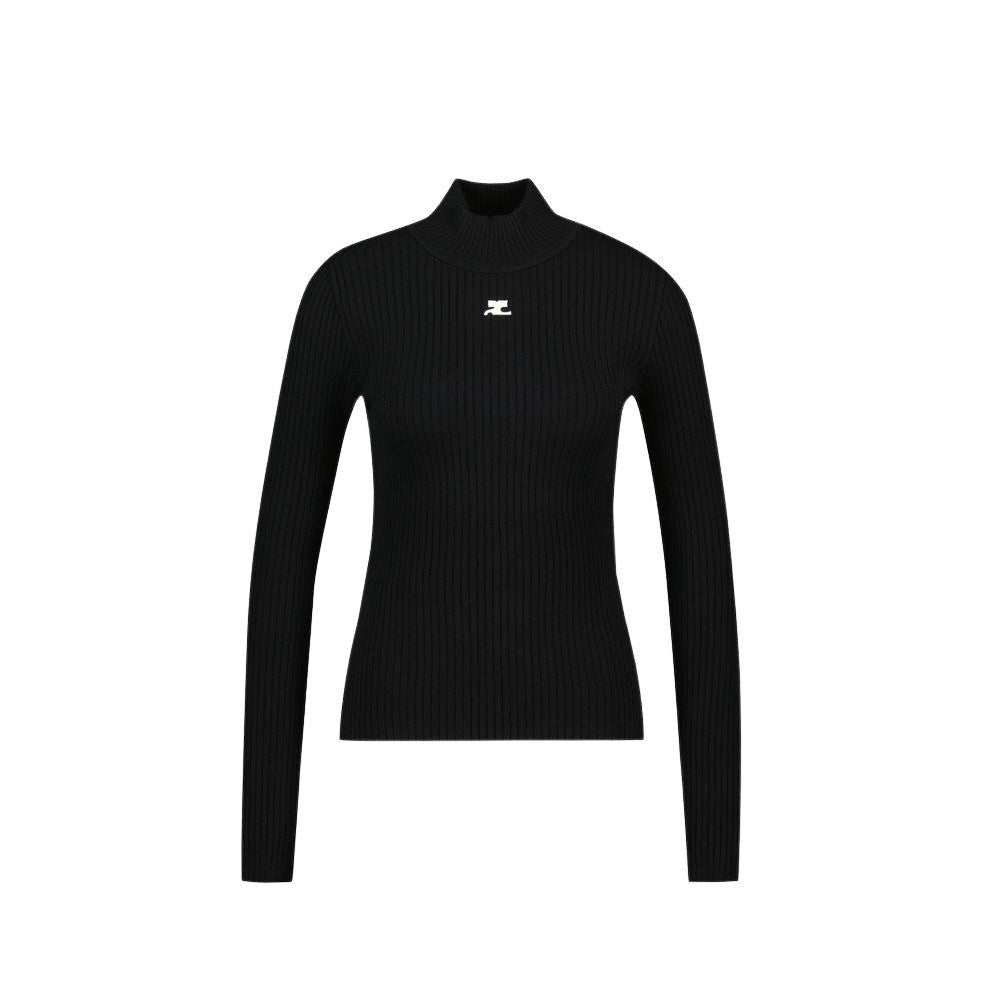 Courrèges Reedition T-Shirt - Cotton - Black