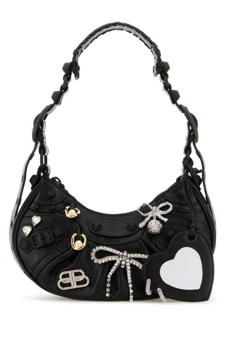 Balenciaga Slate Leather Le Cagole Xs Shoulder Bag