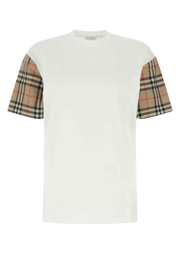 Burberry White Cotton T-Shirt