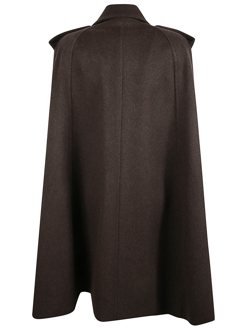 Burberry Bellemont Cashmere Coat With Cape-Style Back Design