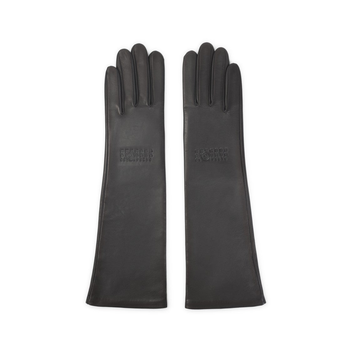 Mm6 By Maison Margiela Grey Ovine Leather Gloves