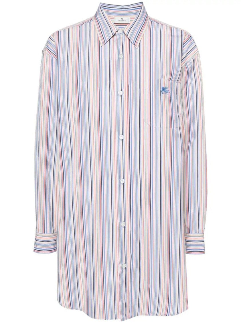 Etro Multicolor Striped Button-Down Shirt