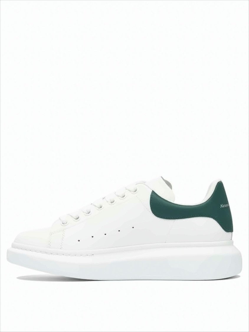 Alexander Mcqueen Minimalist White Calf Leather Sneakers