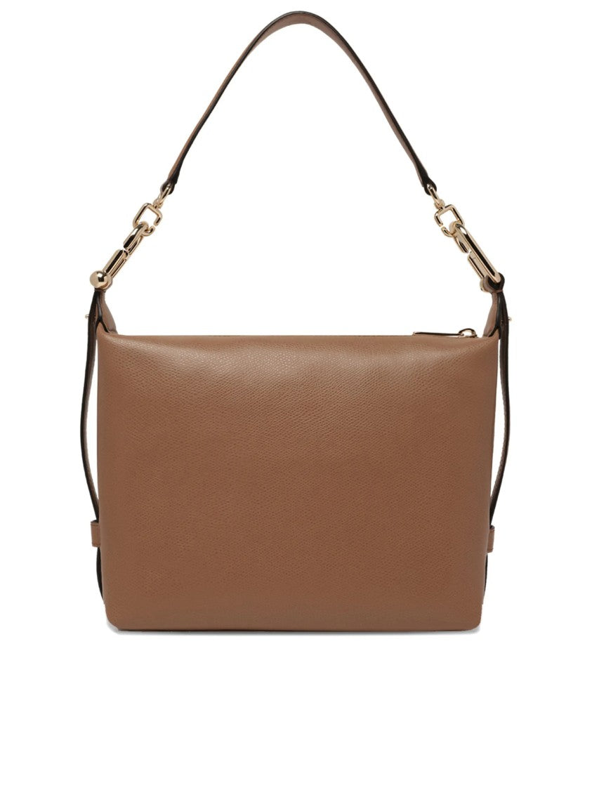 Furla Tonie Mini Hobo Structured Smooth Leather Bag