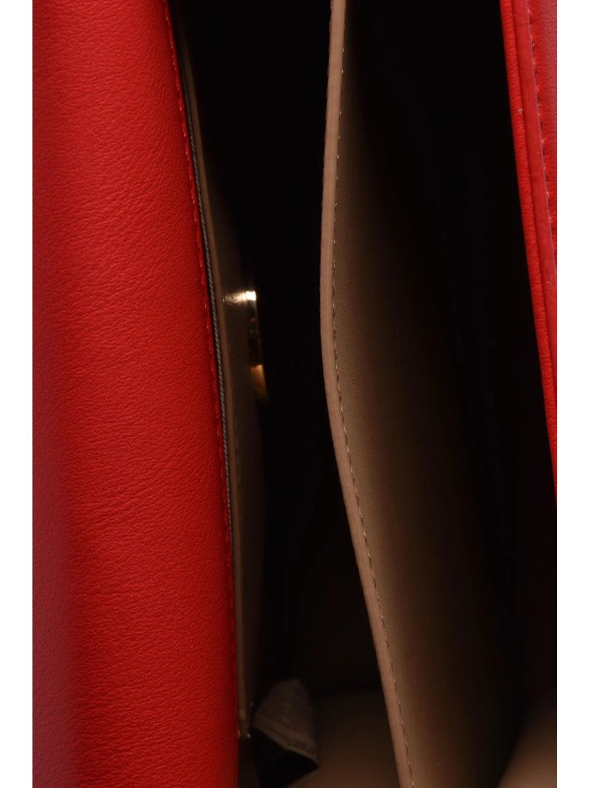 Love Moschino Structured Shoulder Bag With Gold-Tone 'Love' Detail