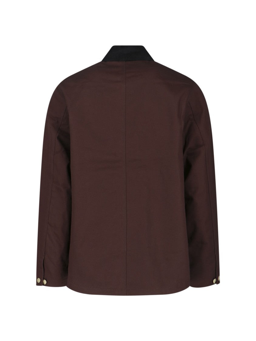 Carhartt Wip Brown Dearborn Canvas Michigan Cotton Jacket