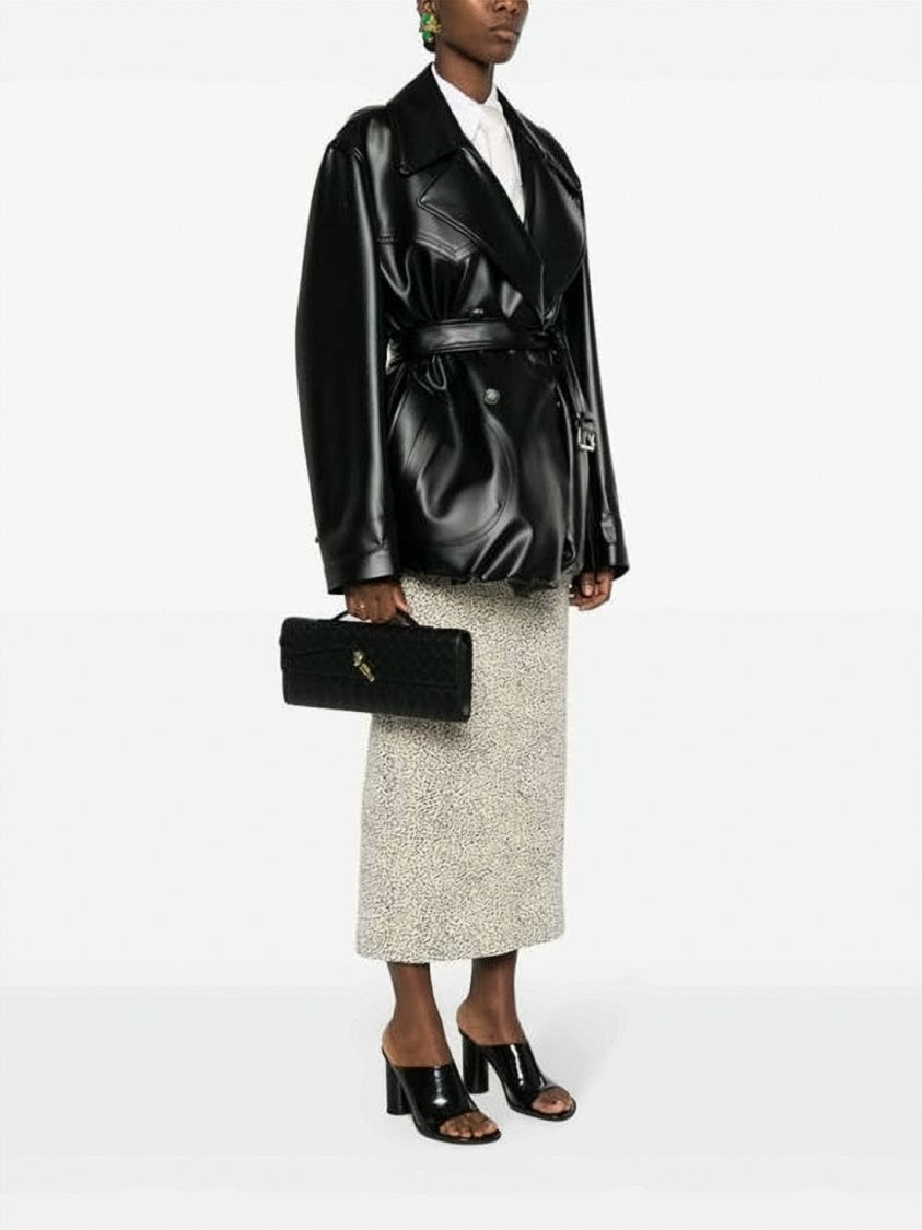 Bottega Veneta Woven Lambskin Clutch With Signature Intrecciato Pattern