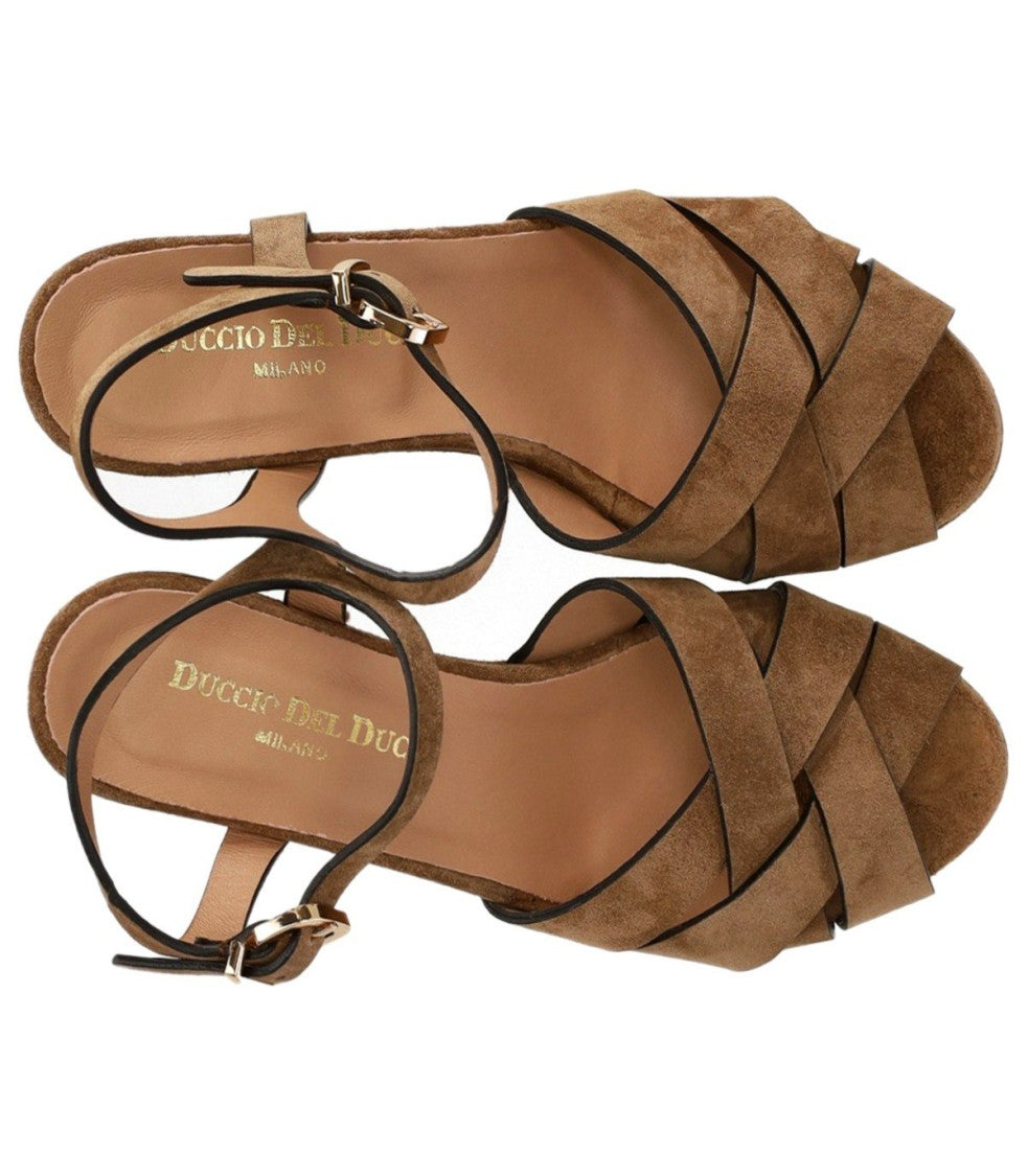 Duccio Del Duca Brown Heeled Sandal