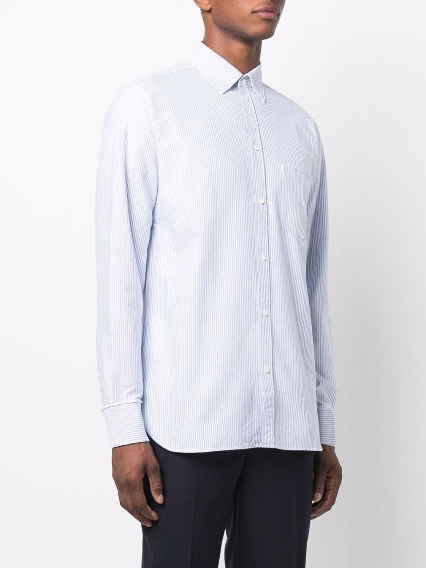 Golden Goose Classic White Cotton Shirt With Iconic Logo