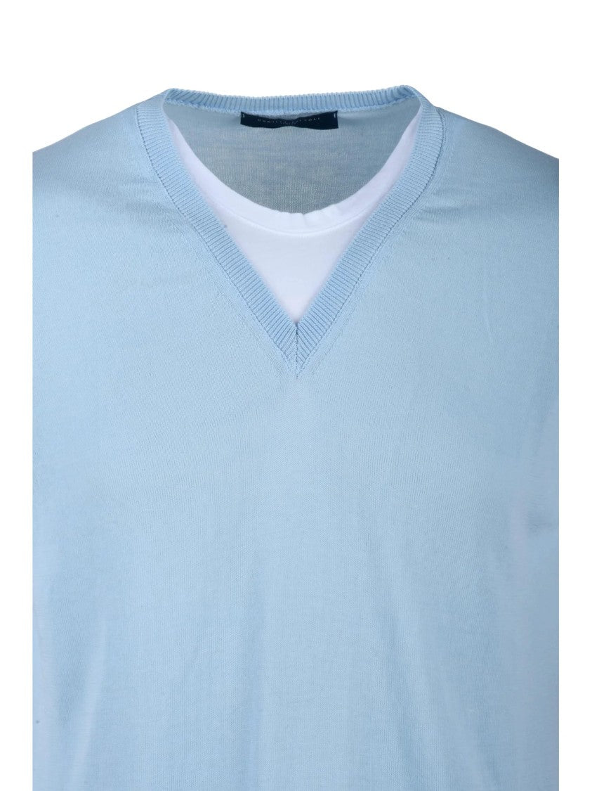 Daniele Fiesoli Light Blue Layered T-Shirt