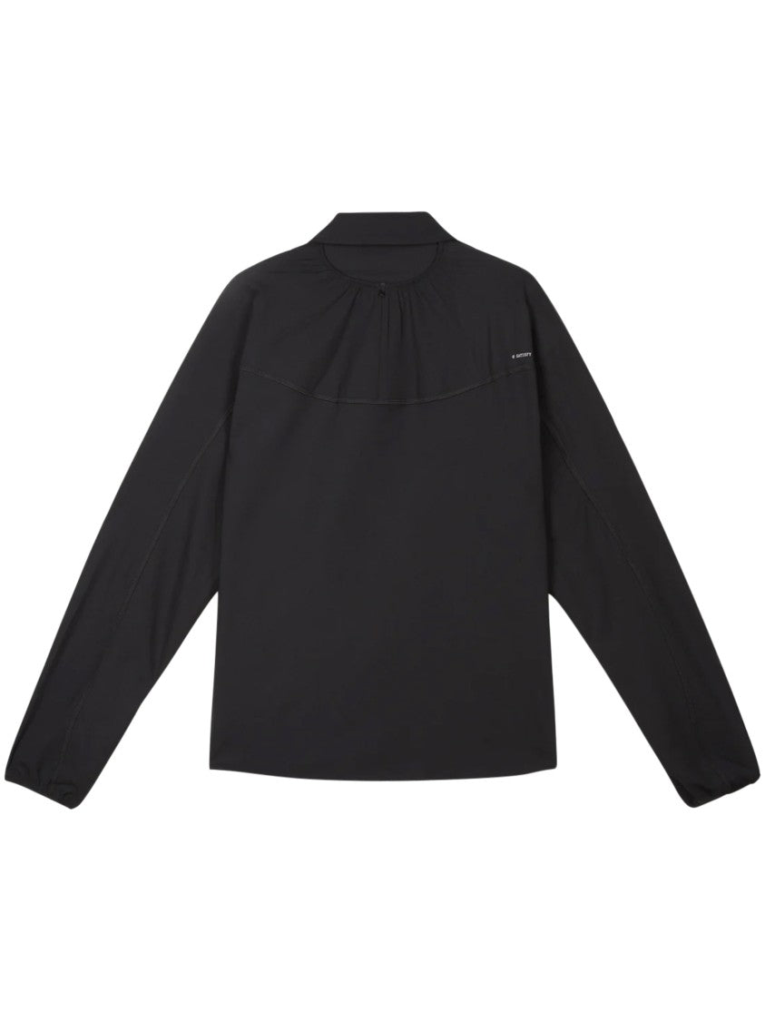 Satisfy Long-Sleeved Black River Shirt With Minimalist Design