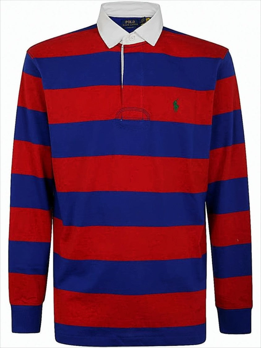 Polo Ralph Lauren Long-Sleeve Striped Polo Shirt With Classic Collar