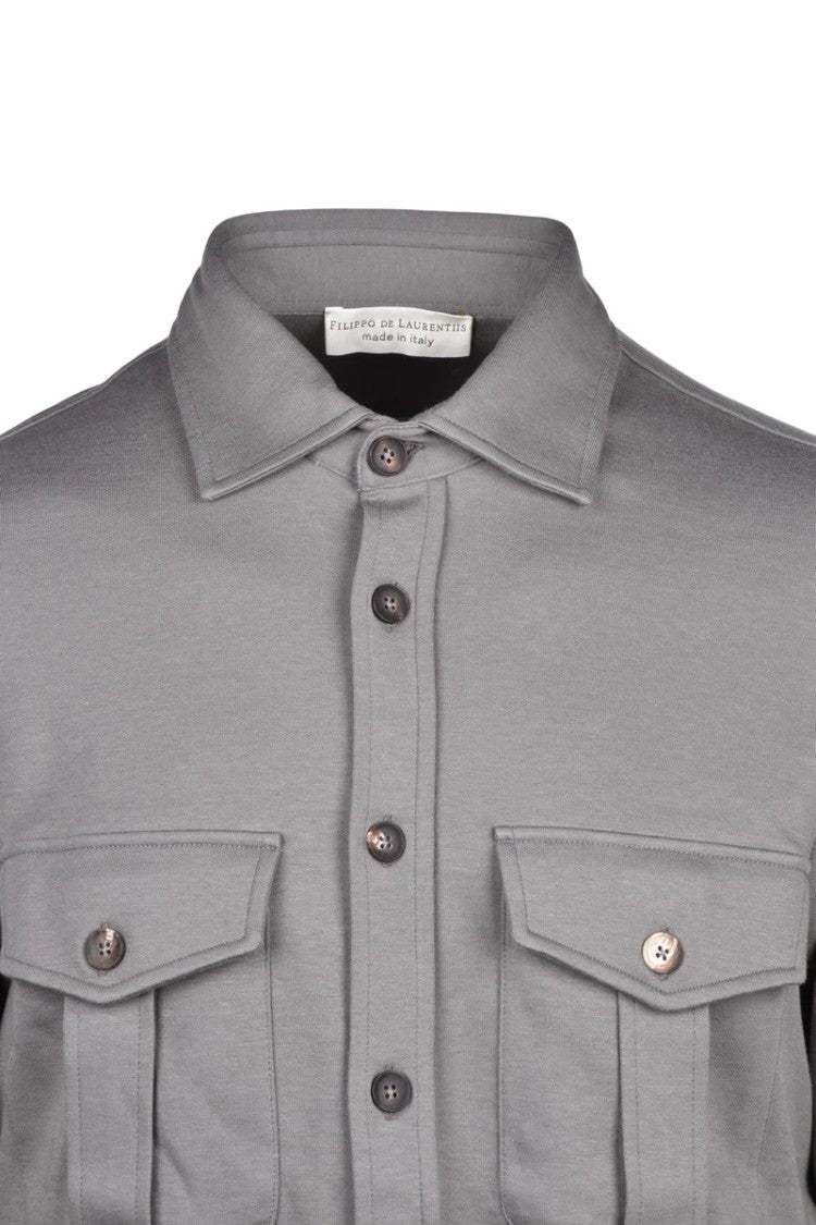 Filippo De Laurentiis Cotton Shirt - Grey