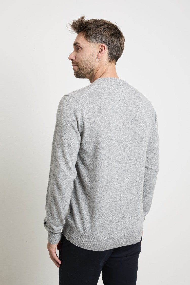 Mc2 Saint Barth Light Grey Crewneck Sweater