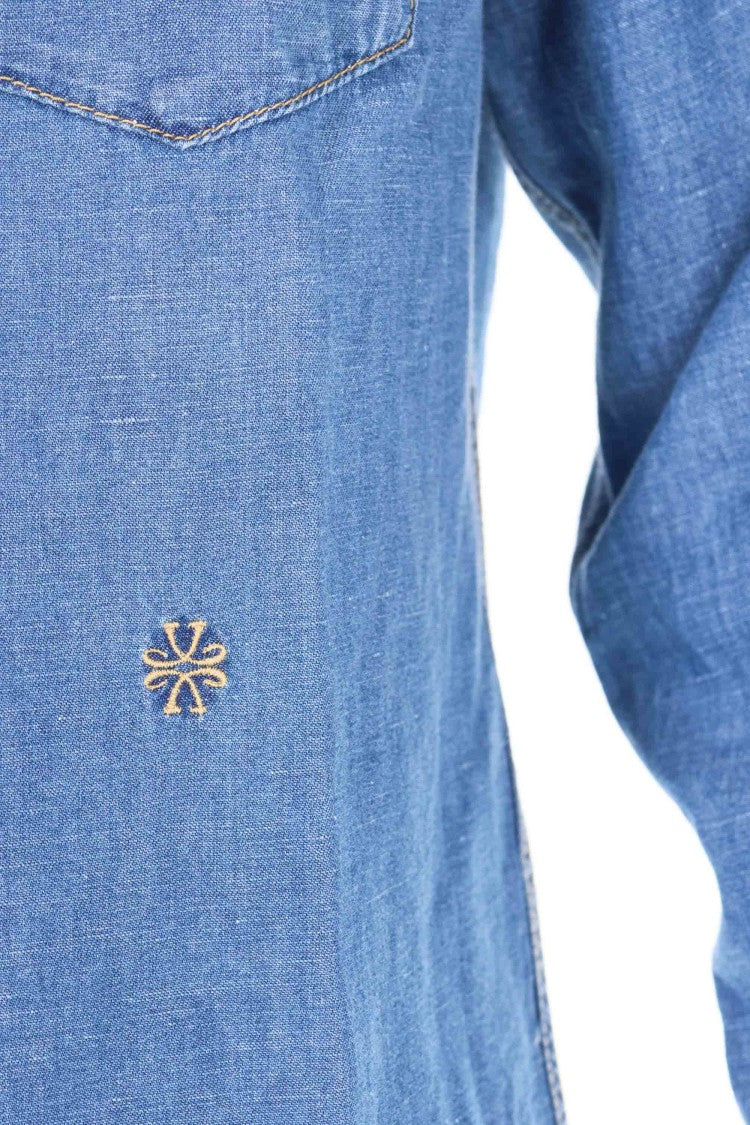 Jacob Cohen Texas Cotton-Linen Western Denim Shirt