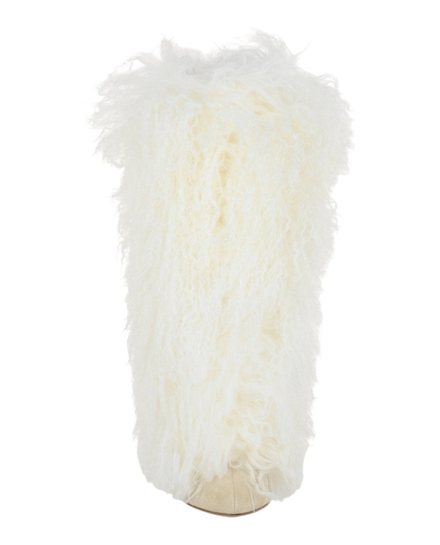 Paris Texas Furry Mid-Calf Boots
