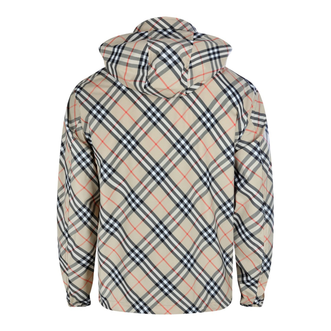 Burberry Checkered Casual Jacket With High Collar
