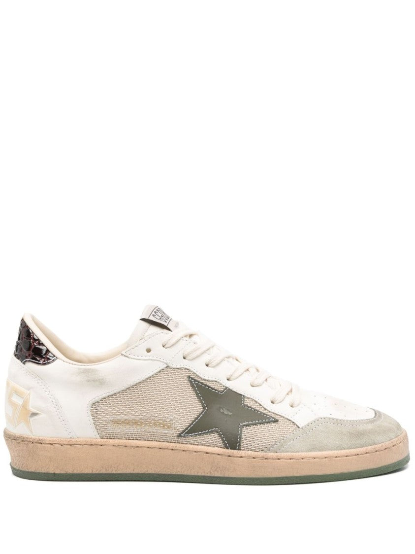 Golden Goose Ballstar Net And Leather Sneaker