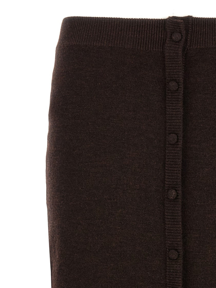 Victoria Beckham 'Bottoni' Midi Skirt
